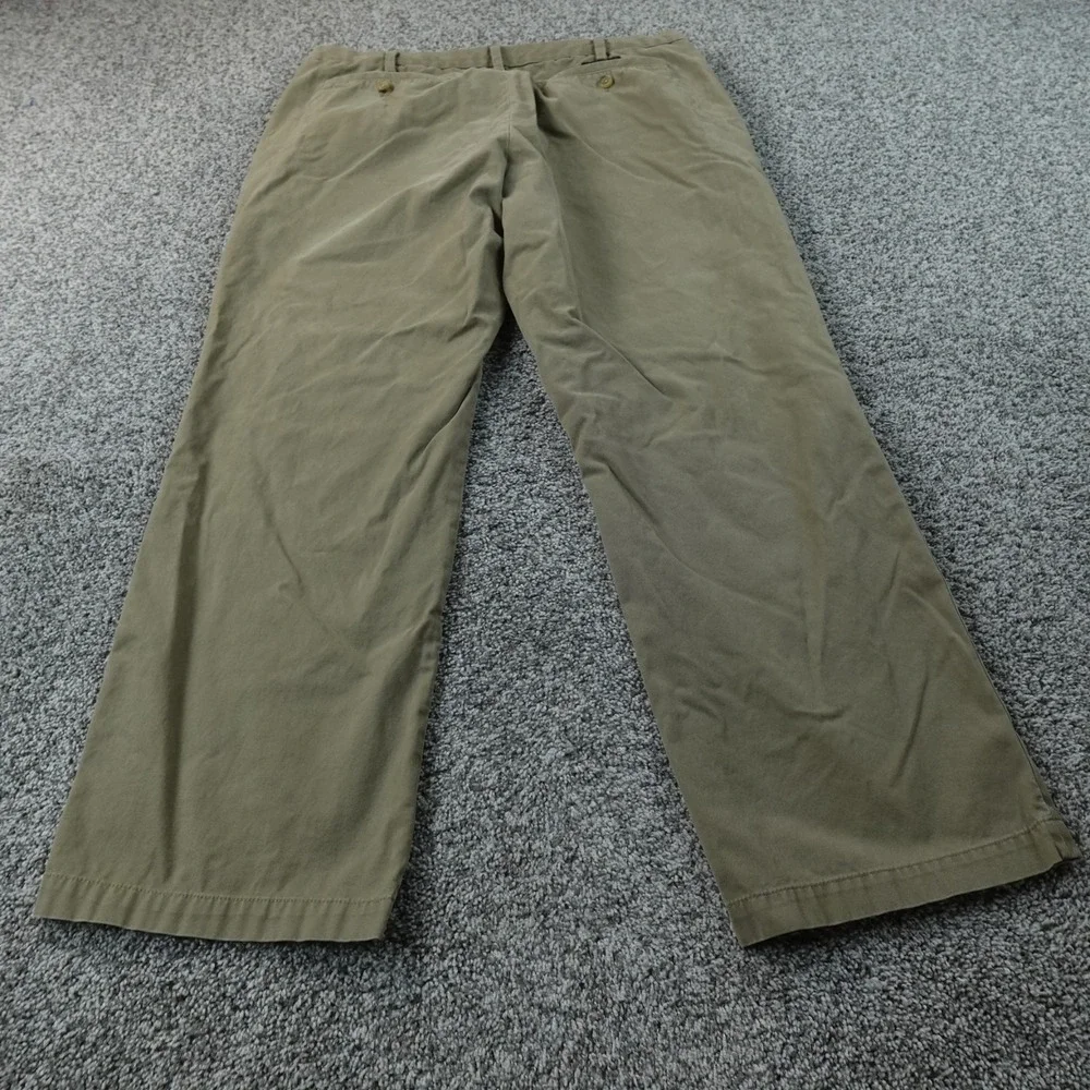 Banana Republic Pants Mens 38X30 Brown Tan Gavin Chino Trouser Flat Front Preppy